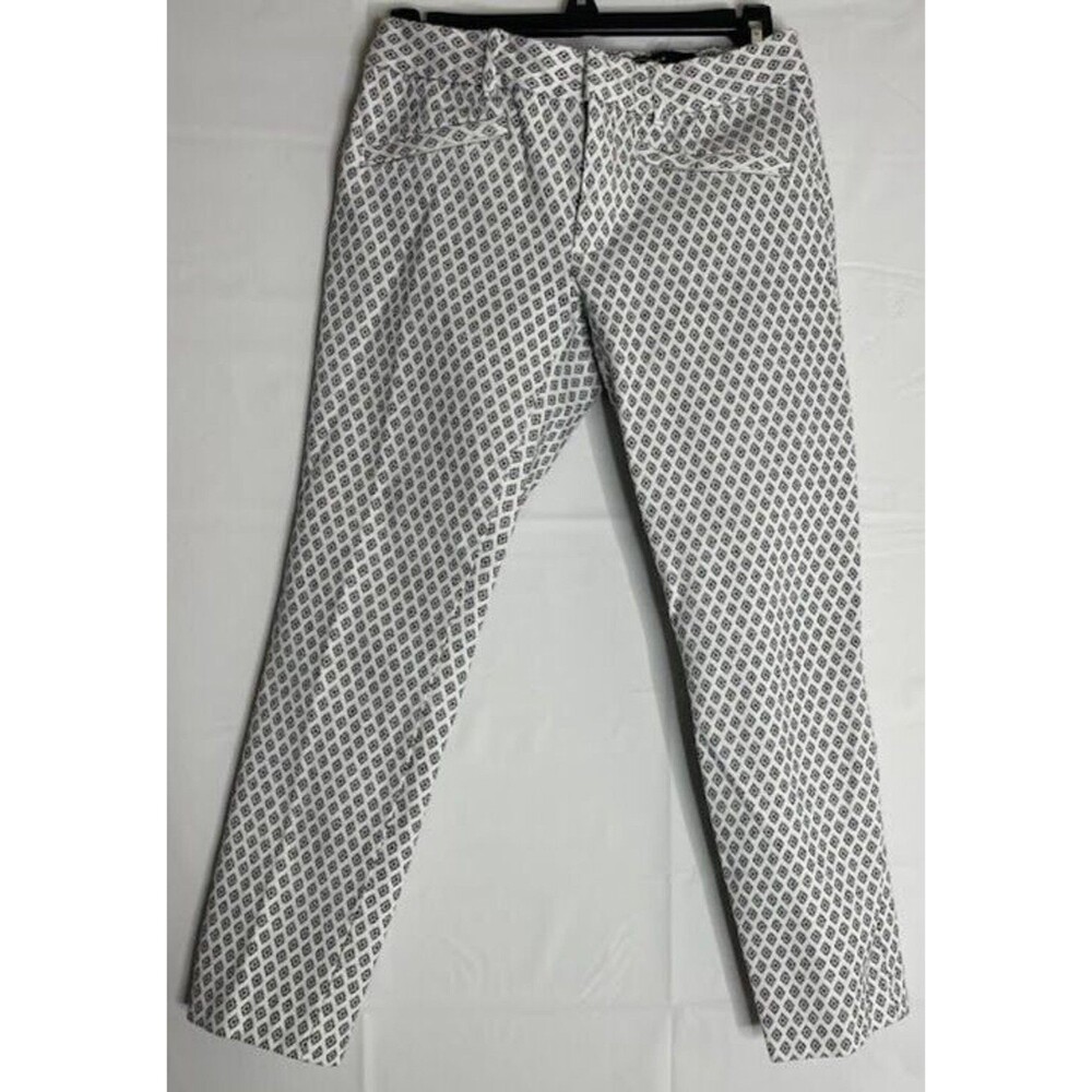 Gap Pants Women's size 6 Regular Capri Print Black and White Casual Ladies